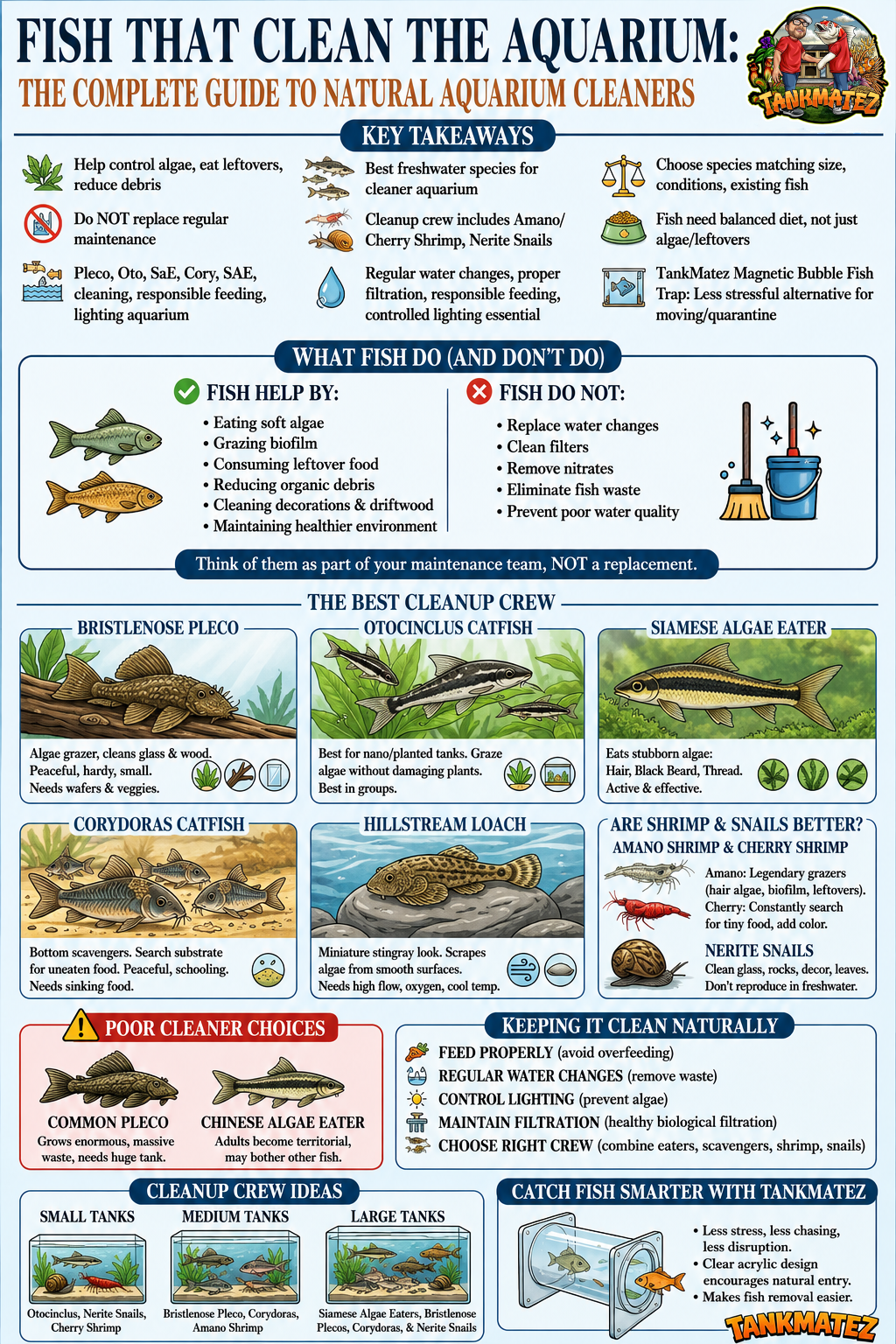 Fish That Clean the Aquarium