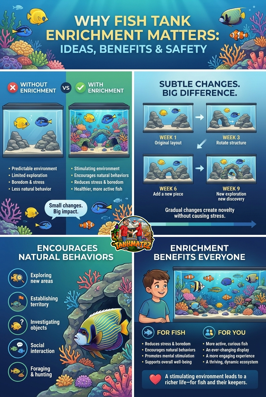 Fish Tank Enrichment Infographic
